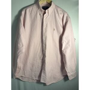 Ralph Lauren Blake Pink Oxford Button Down Shirt Men’s XL Cotton